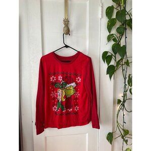The Grinch women’s size Medium pajama shirt